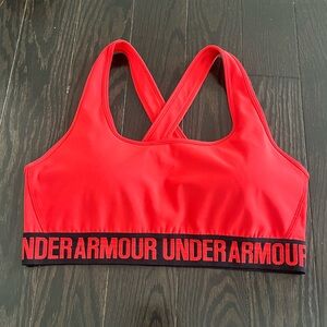 Under Armour Women's Red Sports Bra sz L
